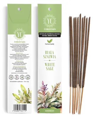 KADZIDEŁKA INDYJSKIE BIAŁA SZAŁWIA (10 szt.) 16 g - YOUR CANDLE