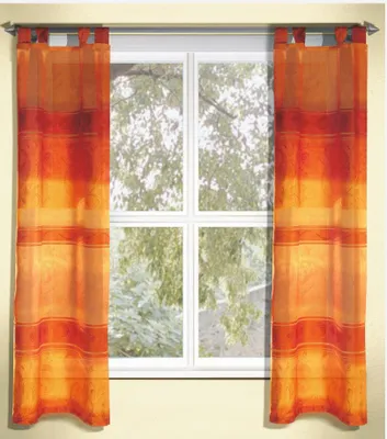 Produktbild von Schlaufenschal "Streifen" - Größe (HxB): 145x65cm Farbe: Orange