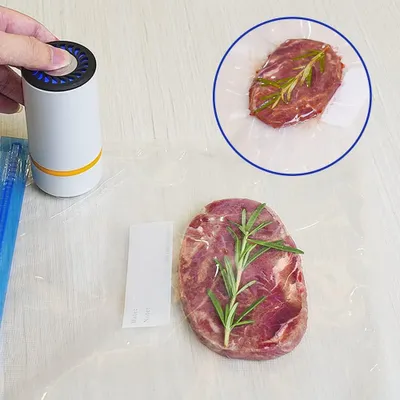 Produktbild von 20 Wiederverwendbare Vakuumversiegelungsbeutel für Lebensmittel mit Verschlüssen und Ersatzventilen - Ideal für Sous Vide Kochen