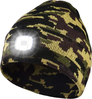 Produktbild von ANTCOOL LED-Mütze mit Licht, LED-Mütze, leuchtende Mütze, Uni-Winter-Warm-Scheinwerfer-Mütze