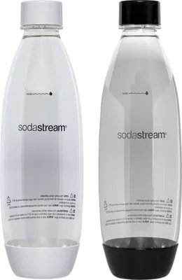 Produktbild von SodaStream Fuse Duopack 1l PET-Flasche schwarz+weis