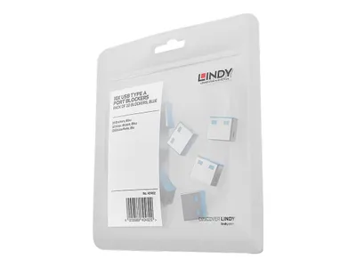 Obrázek produktu pro Lindy USB Port Blocker - USB-Portblocker - Blau (Packung mit 10)