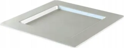 Zdjęcie produktu dla talerze plastikowe 30 x 30 cm srebrne 4 szt.      34-23