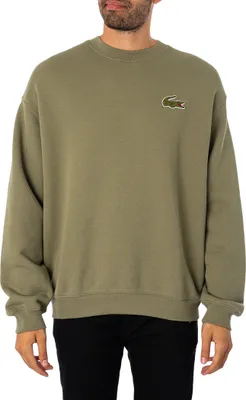 Produktbild von Lacoste Lockeres Sweatshirt mit Krokodil-Logo, Grün M