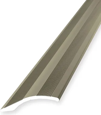 Produktbild von Ausgleichsprofil 2 x 40 x 1000 mm Anpassungsprofil Höhenausgleichsprofil Aluminium eloxiert Geriffelt Selbstklebend Sandfarbig Küberit
