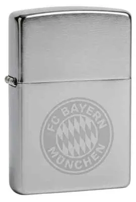 Produktbild von Zippo Feuerzeug FC Bayern München Chrom Sturmfeuerzeug chrom