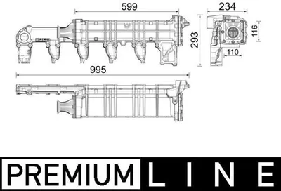 Image de Refroidisseur, recirculation des gaz d'échappement MAHLE CE 37 000P