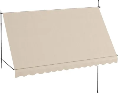 Obrázek produktu pro Výsuvná markýza, nastavitelná výška 210-300 cm, voděodolná, odolná proti UV záření, písek