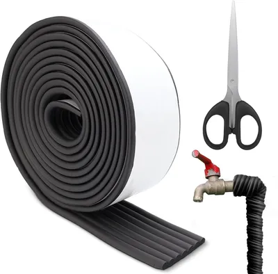 Imagen del producto de Aislamiento autoadhesivo para tuberías, 8 cm x 5 m, color , para tuberías de calefacción