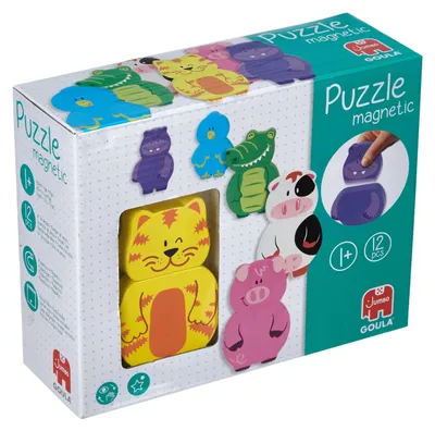 Immagine prodotto di Goula, puzzle magnetico in legno con animali