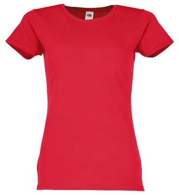 Produktbild von Fruit of the Loom Ladies Iconic 150 T-Shirt Farbe: rot Größe: L