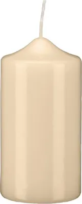 Produktbild von Stumpen Kerzen Vanilla Bisquit 30 x Ø 7 cm, 6 Stück getauchte Stumpenkerzen mit Spitzkopf in RAL Qualität
