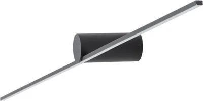 Produktbild von LED Wandlampe Aluminium Metall B: 66 cm Schwarz länglich neutralweißes Licht 4000 K 390 lm Modern
