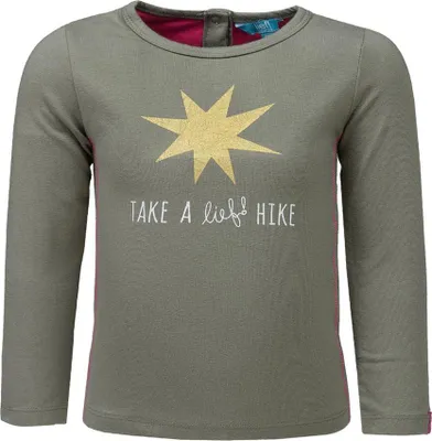 Productafbeelding van Meisjesblouse met lange mouwen, katoen, groen, merk: Lief
