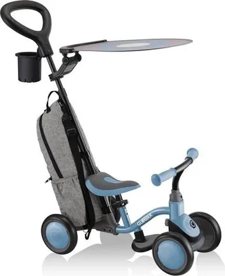 Produktbild von Globber - Kinder-Lernrad 3in1 Deluxe blau-grau