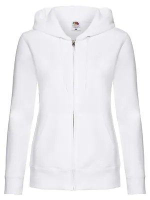 Produktbild von Fruit of the Loom - "Premium" Sweatjacke mit Kapuze für Damen FK2294 (XS) (Weiß)