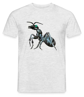 Produktbild von Spreadshirt Die Drei Fragezeichen Und Der Ameisenmensch Männer T-Shirt, L, Grau meliert