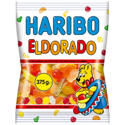 Produktbild von Haribo Eldorado Fruchtgummi-Mischung 375g bunte Tüte