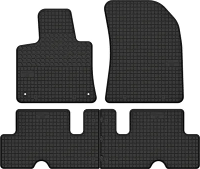 Produktbild von Gummimatten passend für Citroen C4 Picasso II (2013-2021) / C4 Space Tourer (2018-2022) 5 Person Gummi Fußmatten Satz Schwarz + Stopper