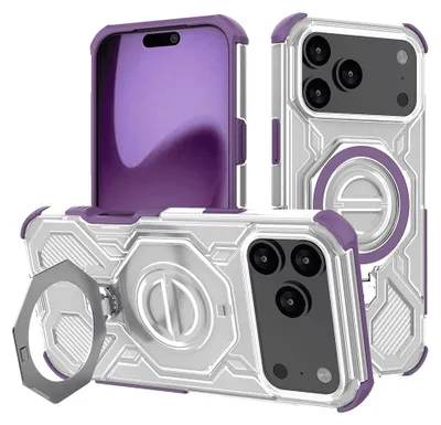 Zdjęcie produktu dla Techsuit Shield PRO Etui na iPhone 17 Pro Max - fioletowe przezroczyste