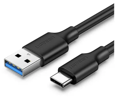 Produktbild von Ugreen USB 3.0 zu USB-C Kabel 3A 1m Schwarz
