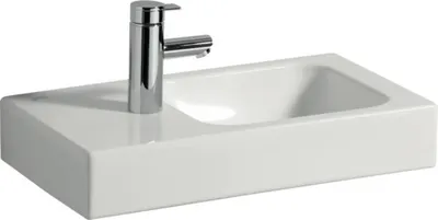 Produktbild von Keramag iCon xs Waschtisch 530mm x 310mm links - Weiß - 124153000