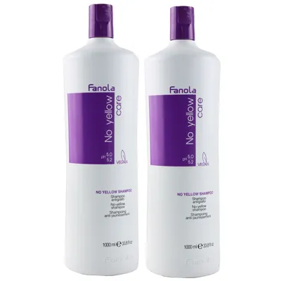 Immagine prodotto di Fanola No Yellow 2 x 1000 ml shampoo all'argento