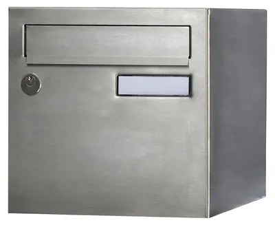 Image de Boîte aux lettres normalisée 1 porte extérieur - Rivage - inox