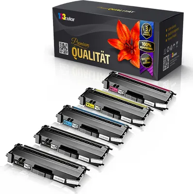 Produktbild von Print-Klex 5x Kompatible Tonerkartuschen kompatibel mit Brother MFC-L8600 CDW MFC-L8650 CDW MFC-L8850 CDW TN326 TN 326 TN-326 Schwarz Blau Rot Gelb - Office Light Serie