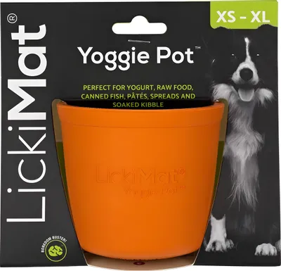 Immagine prodotto di LickiMat Yoggie Pot, ciotola antistrisciamento, colore: arancione
