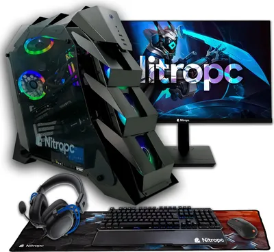 Immagine prodotto di Nitropc Gaming PC Pack Nitro - Intel Core i9-14900KF, NVIDIA RTX 5070 Ti 16GB, 32GB DDR5, M.2 2TB - Monitor 27" 2K
