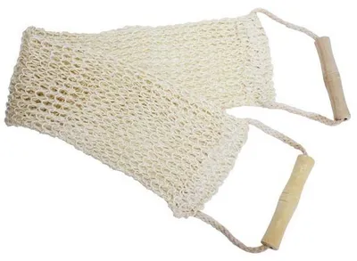 Image de Éponge exfoliante en jute pour le dos - Naturelle