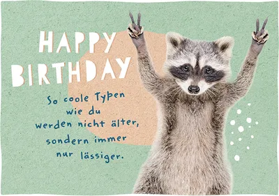 Produktbild von DeCoArt... 3 Postkarten Waschbar Happy Birthday So coole Typen wie du werden nicht älter, sonder immer nur lässiger ca. 15 x 10,5 cm bunt