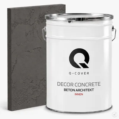 Produktbild von Beton Architekt 15 Kg 10 m2 Dunkelgrau 15 kg | Dekorativerputz | Kellepnputz | Gebrauchsfertige | Betonmasse Betonoptik Dekoratives Beton Innen