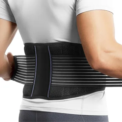 Immagine prodotto di Fascia lombare - Supporto lombare - Schiena - L/XL - 90-110 cm - Cintura per schiena e lombare