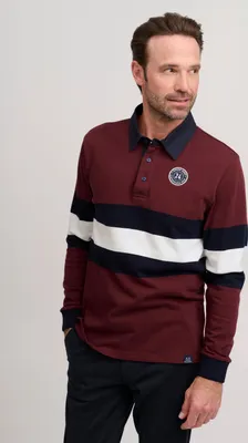 Produktbild von FQ1924 FQMikkael Herren Longsleeve Langarmshirt Shirt mit Hemdkragen aus 100% Baumwolle