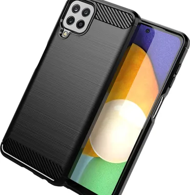 Produktbild von Kohlenstoffhülle Flexible Hülle Samsung Galaxy A22 4G Schwarz