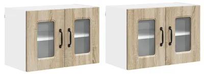 Obrázok produktu pre vidaXL Dvierka na umývačku riadu Kalmar, 2 ks, dub Sonoma, 60 x 31 x 40 cm