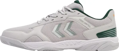 Produktbild von Hummel Court Control II Indoor Hallenschuhe Sportschuhe Tennisschuhe grau/grün 225341-2004, Schuhgröße:37.5 EU