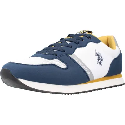 Produktbild von Blaue Herrensportschuhe mit Kontrastdetails, Schnürsenkeln & Logo