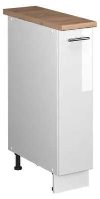 Immagine prodotto di Armadio cucina dispensa alto Vicco Fame-Line Bianco lucido/Bianco 20 cm, PL Rovere, Model 62082