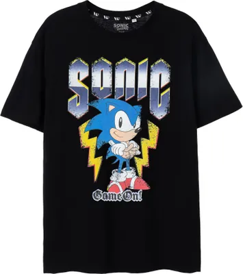 Image de Sonic The Hedgehog - "Game On !" T-shirt manches courtes pour homme NS7671 (XL) (Noir)