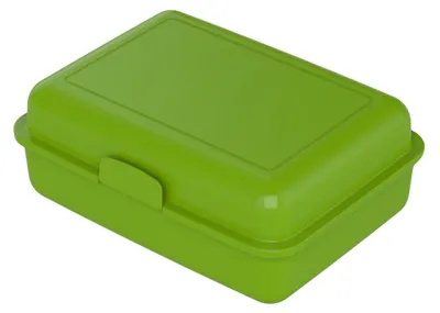 Zdjęcie produktu dla Pudełko na lunch "School-Box" - wolne od BPA pudełko na lunch dla dzieci i dorosłych - Wytrzymałe pudełko na lunch do szkoły, pracy i przygody, wyprodukowane w Niemczech - trawiasta zieleń