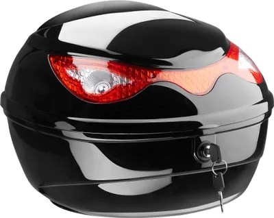 Produktbild von Motorradkoffer mit extragroßem Reflektor - Volumen ca. 22 Liter - schwarz