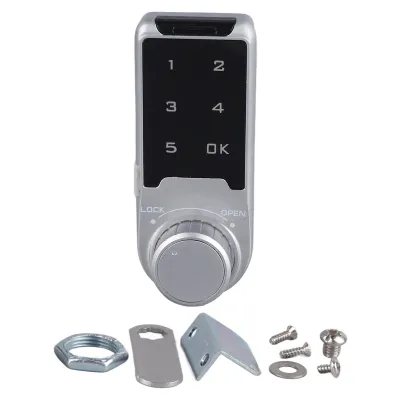 Produktbild von Elektronisches Tastatur-Kabinettschloss, codiertes Sicherheits-Kabinettschloss, elektronisches Riegelschloss, Code-Sicherheitsschloss, digitales Touch-Tastaturschloss, Passwort-Kabinettschloss