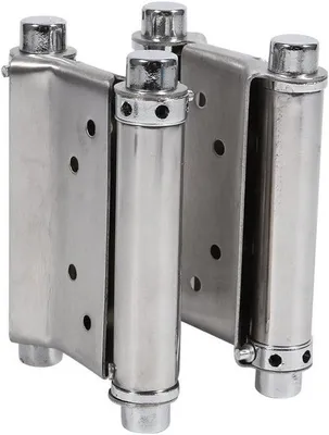 Produktbild von 3-Zoll-Doppelgängiges Schwenkscharnier - Salon-Kaffee-Tür - Doppeltes Schwenkscharnier - Stabiles Scharnier - Set aus 2 - Starker Bau.