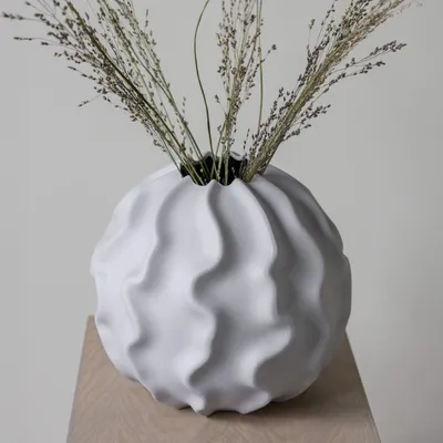 Produktbild von Vase Malmbäck - hellgrau: large