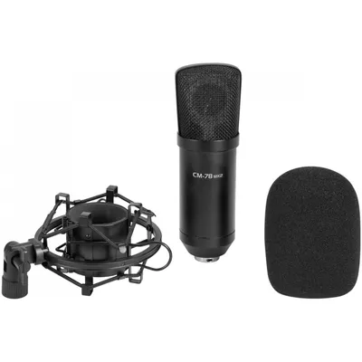 Obrázok produktu pre Omnitronic MIC CM-78MK2 Großmembran-Kondensatormikrofon (13030927)
