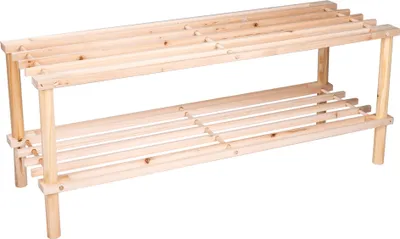 Produktbild von alpina Schuhregal 74 x 26 x 30 CM - Zwei Lagen - Holz - - Beige