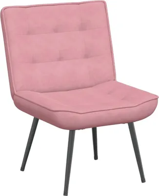 Image de fauteuil de relaxation vidaXL rose 64x74x84 cm velours